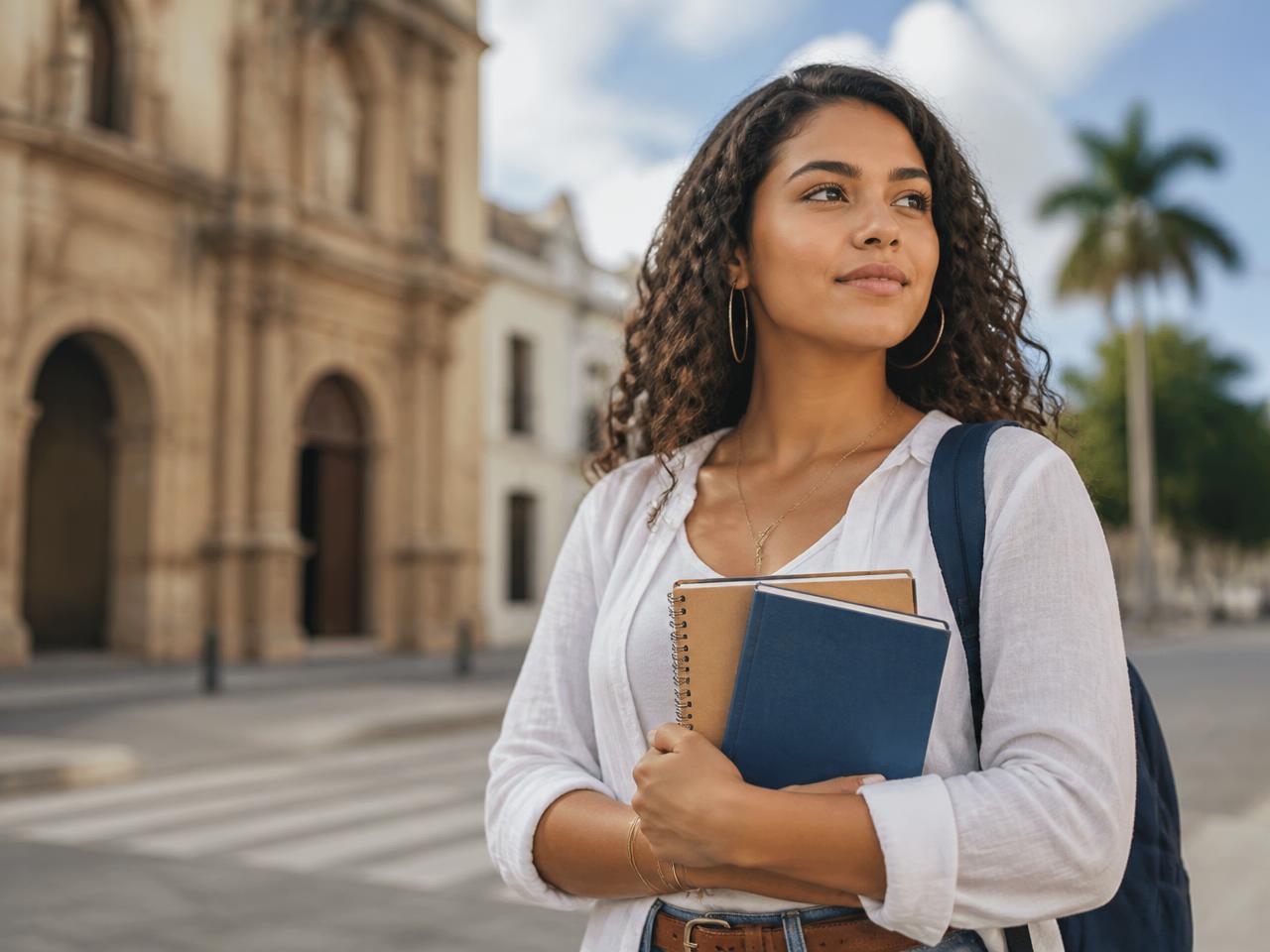 Dominican student looking toward the future